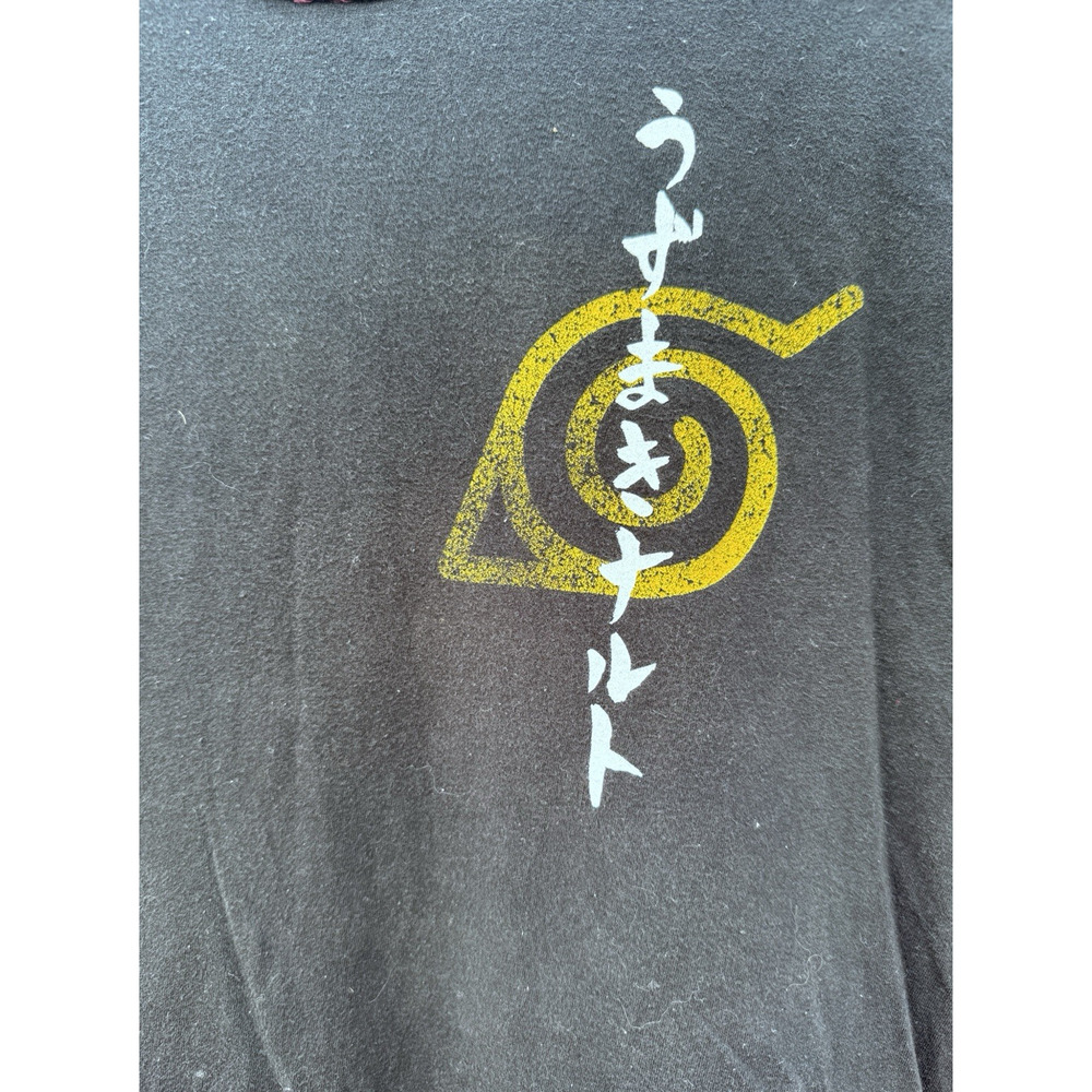 Naruto Uzumaki Anime T-Shirt M Men’s Y2K Graphic Manga Tee. Printed Front & Back